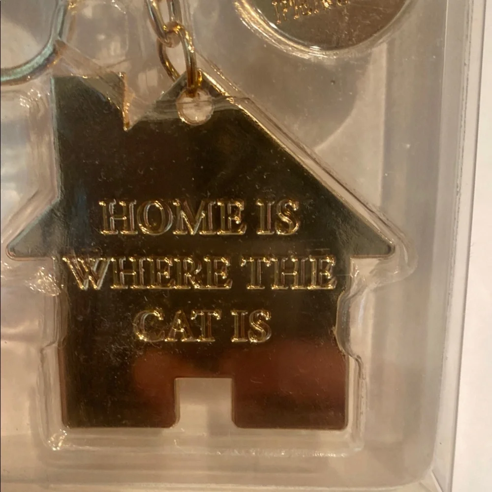Modern Expressions Gold CAT Keychain Set